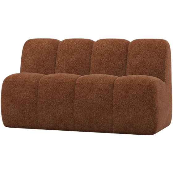 Mojo eetbank 164 cm met rugleuning wollig