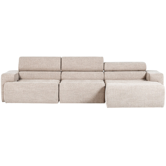 Novi chaise longue bank rechts bouclé