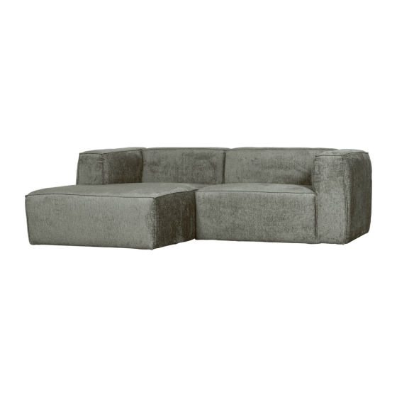 Bean chaise longue bank links structure velvet