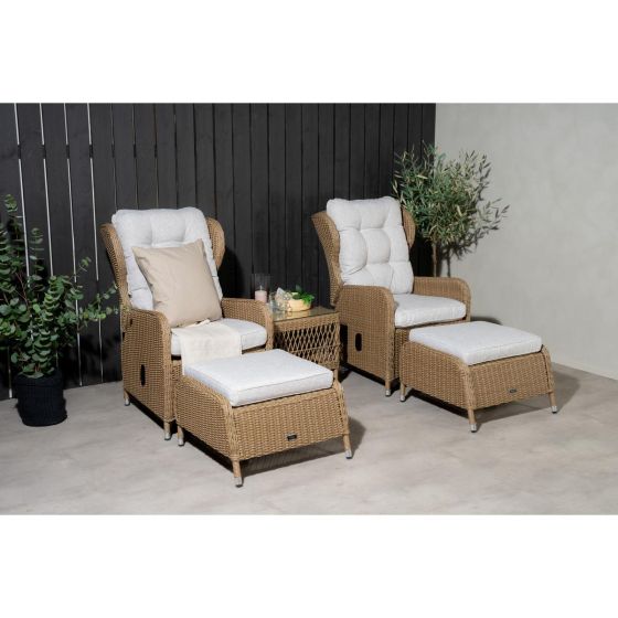 Omar vouwbaar loungeset - naturel