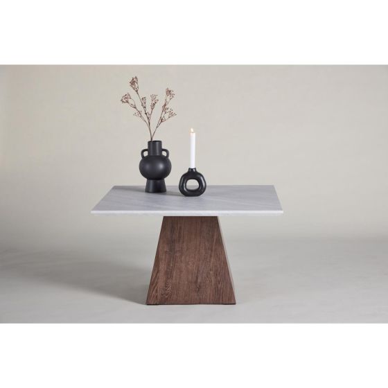 Clara vierkante salontafel - 80 x 80 cm - marmerlook