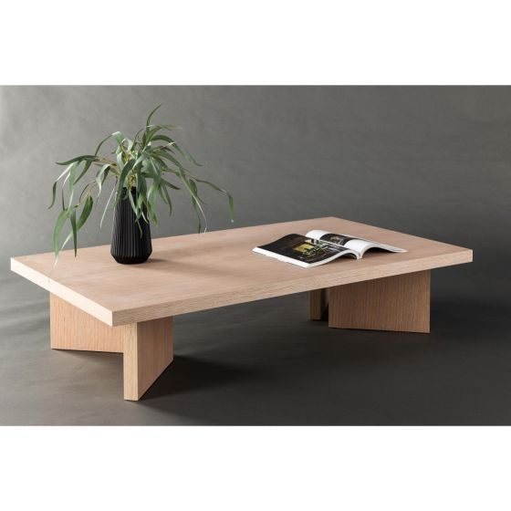 Nico salontafel - 80 x 140 cm - whitewash