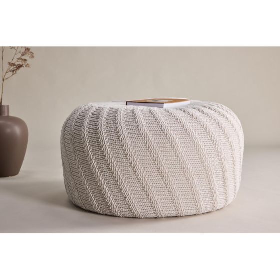 Turner poef - ø60 cm - créme