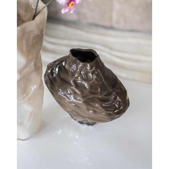 Rias vaas bruin - klein