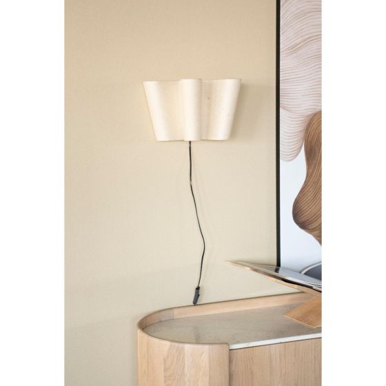 Meander wandlamp - crème
