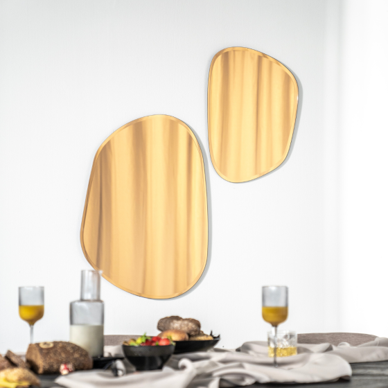 Organische spiegel Amber - groot