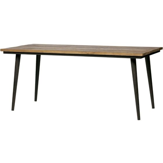 Eettafel Guild Naturel Met Zwart Onderstel