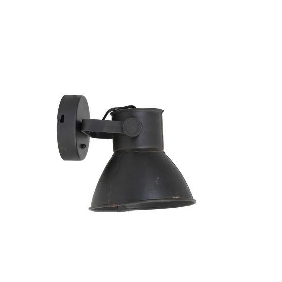 Eliano wandlamp 21x17x19 cm mat zwart