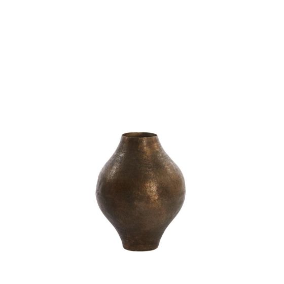 Altea vaas deco Ø21x26 cm - antiek brons