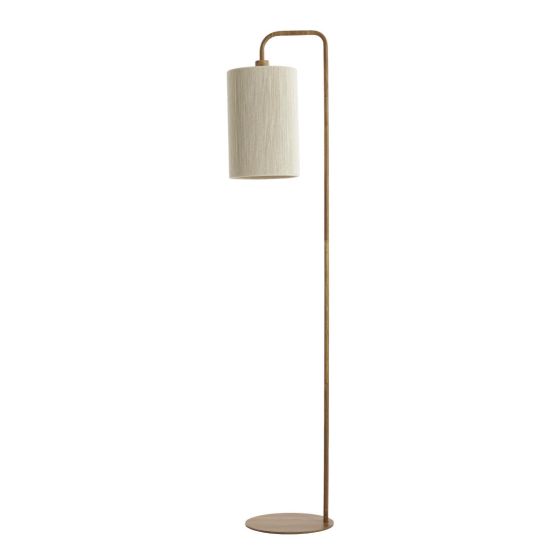 Donio vloerlamp 33,5x28x155 cm - hout print naturel/touw crème - OUTLET B