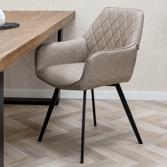 Karl eetkamerstoel PU-leer van het woonmerk Kick Collection