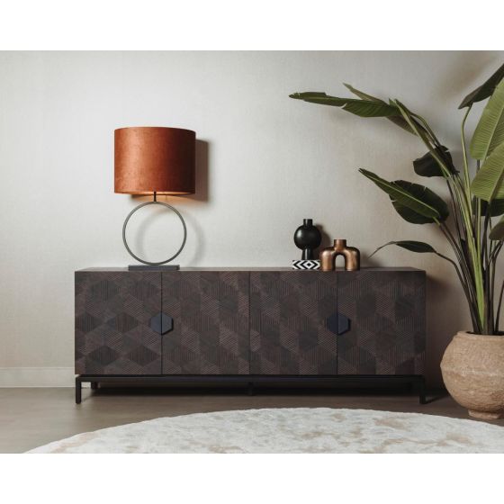 San Marino dressoir - 210 cm - bruin