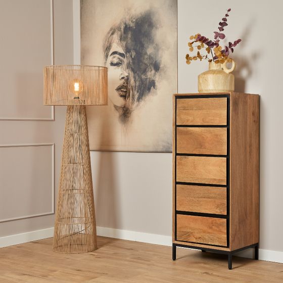Ladekast RichWood 50 cm - naturel