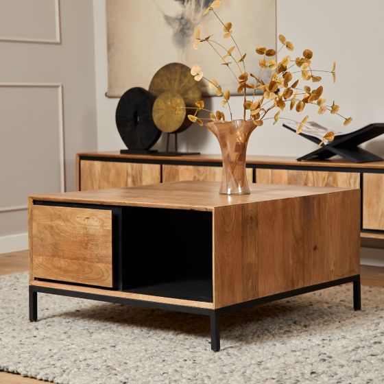 Salontafel RichWood 80 cm - naturel