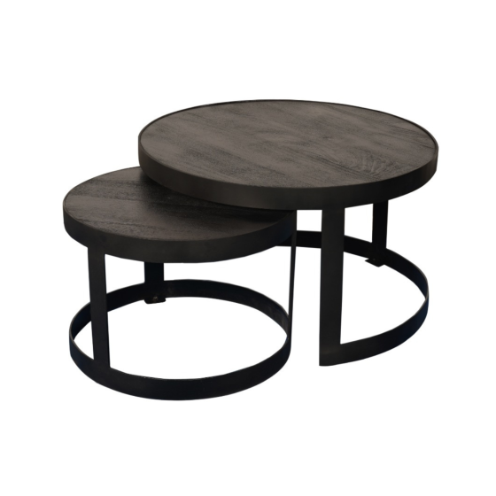 Salontafel Lola set van 2 - zwart