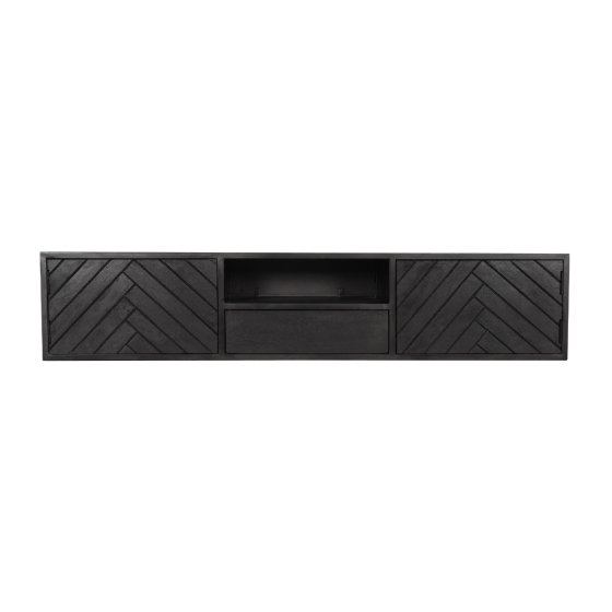 Zwevend tv-meubel New York 160 cm - zwart