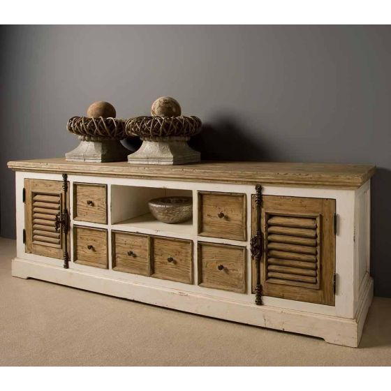 Amanda tv-meubel - 190 cm - wit