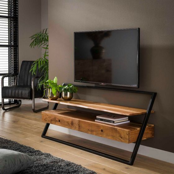 Leona tv-meubel acaciahout 2L 140 cm van het woonmerk Fraaai