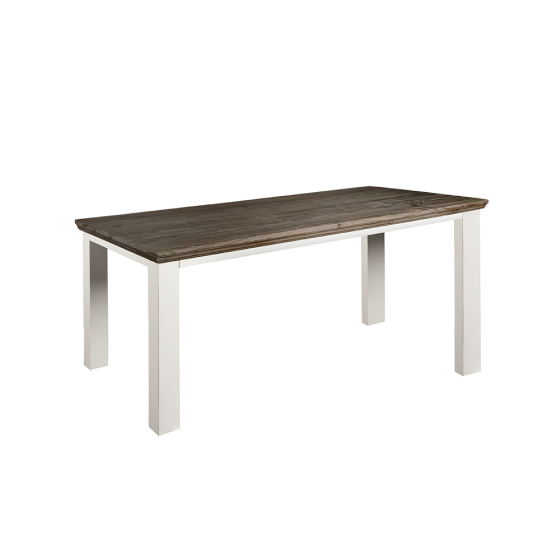 Fleur eettafel - 160 cm vierkant - wit