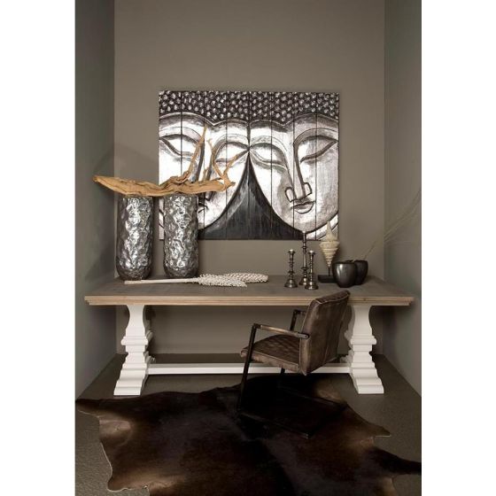 Toscana eettafel - 240 cm - wit