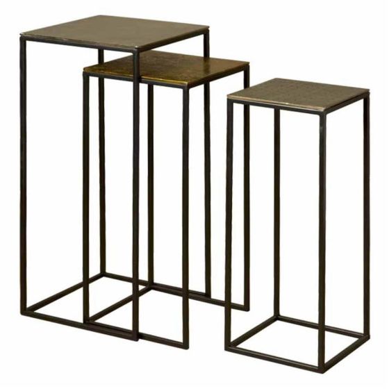 Renew Iron bijzettafel set vanaf 25 cm - brons