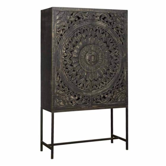 Casina opbergkast - 110 cm - zwart