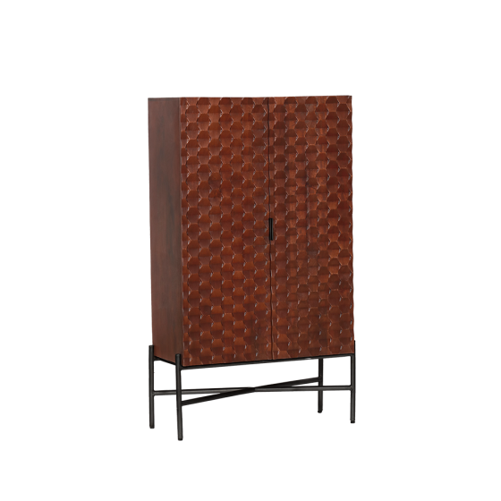 Paola opbergkast - 90 cm - bruin