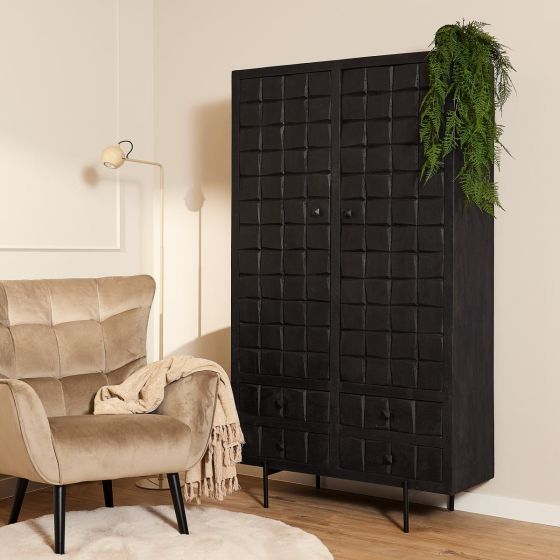 Kabinet Brandy - 100 cm - zwart