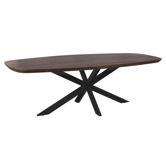 Eettafel Madison 280 cm Deens ovaal bruin
