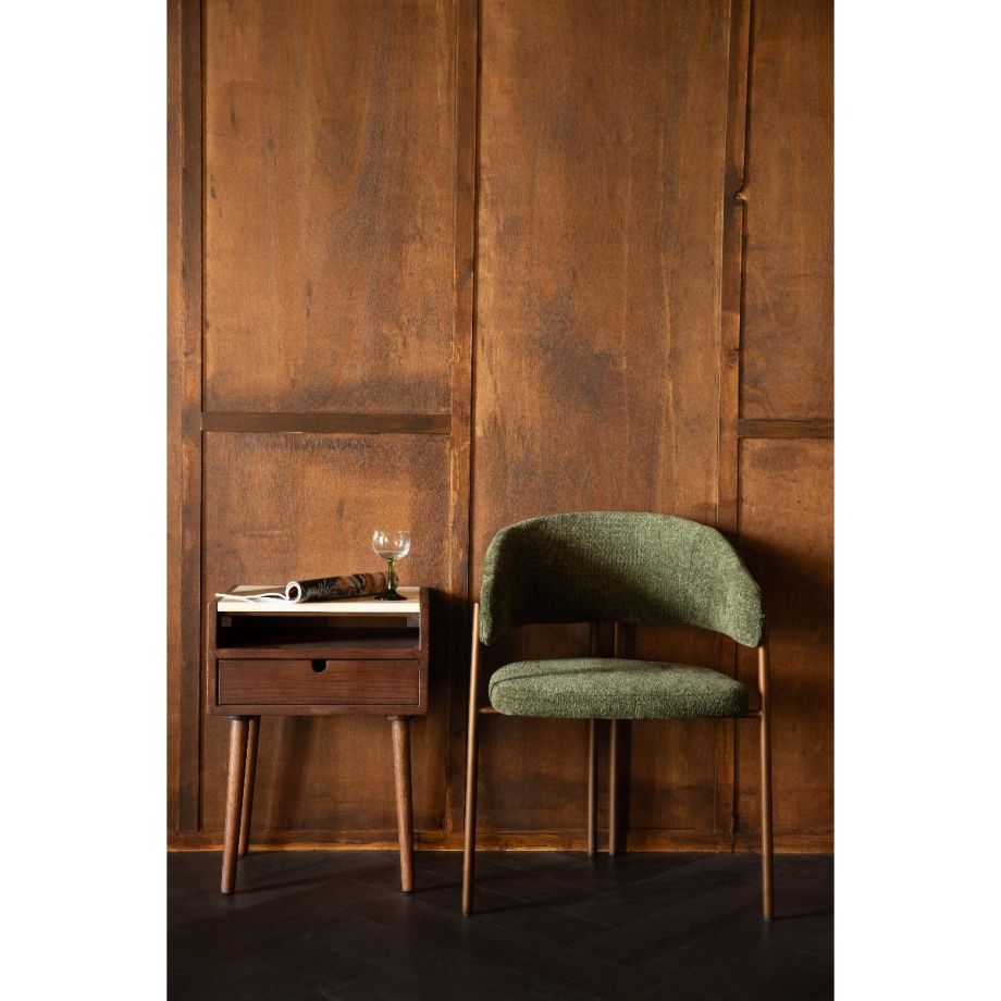 Dutchbone Arda bijzettafel/nachtkastje - bruin