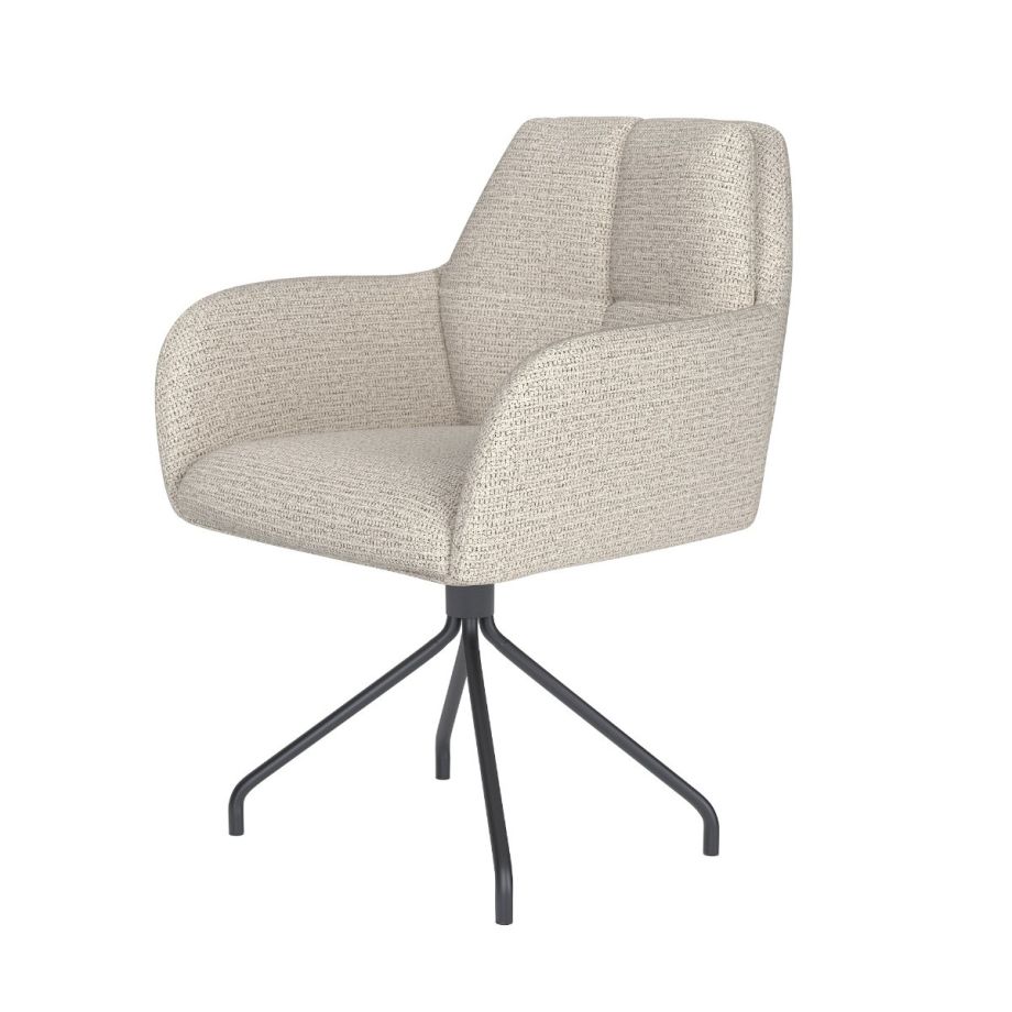 Puur Dannie draaistoel metaal spider