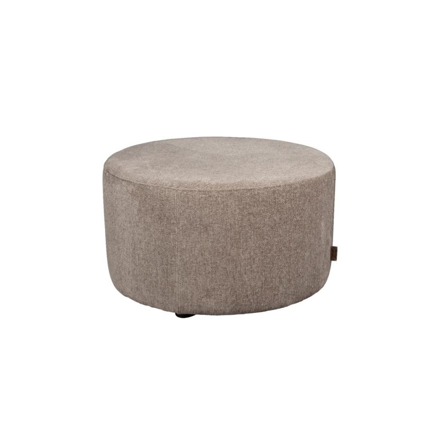 Dutchbone Rocca poef - cappuccino - beige