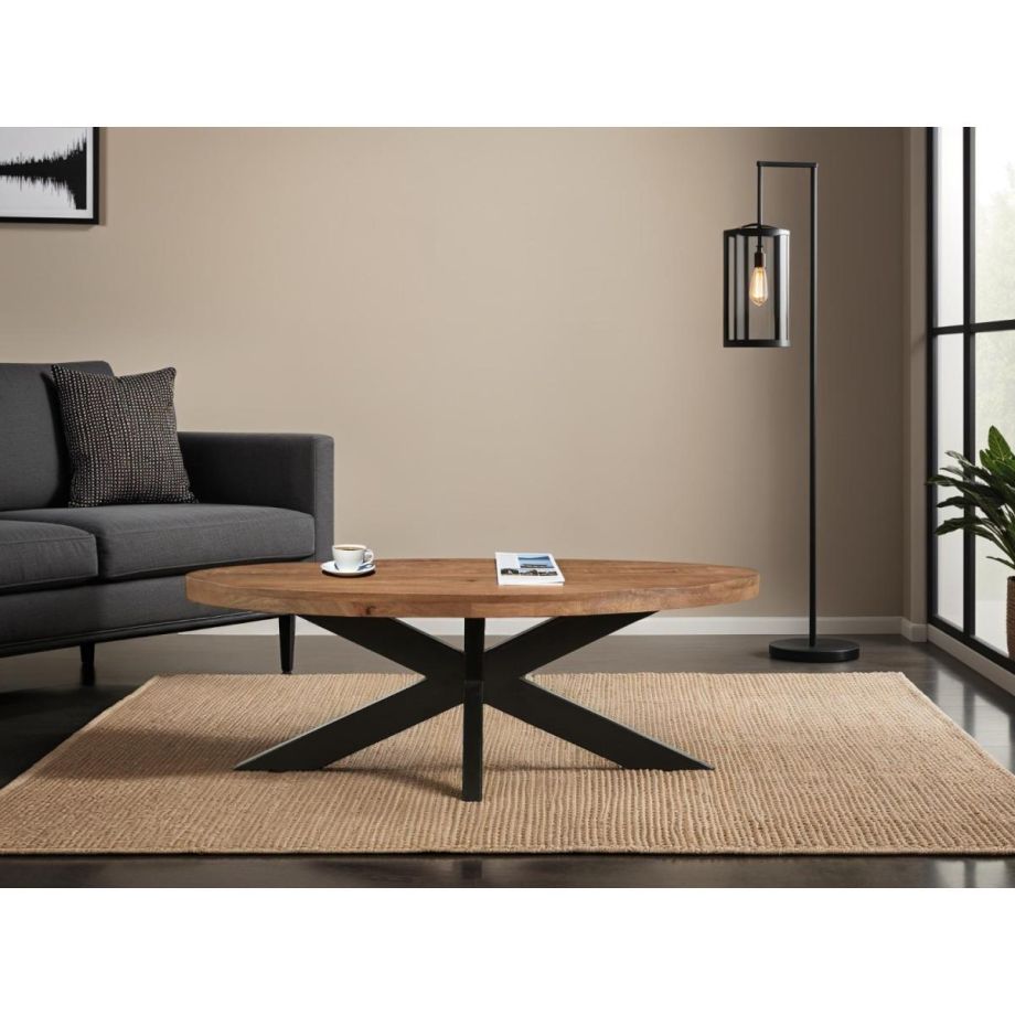 Sturdy eettafel ovaal 130 cm - naturel