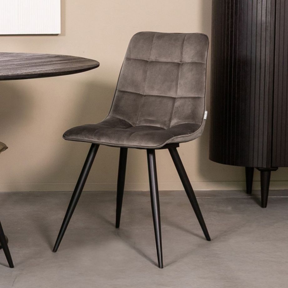 Bistro eetkamerstoel velvet