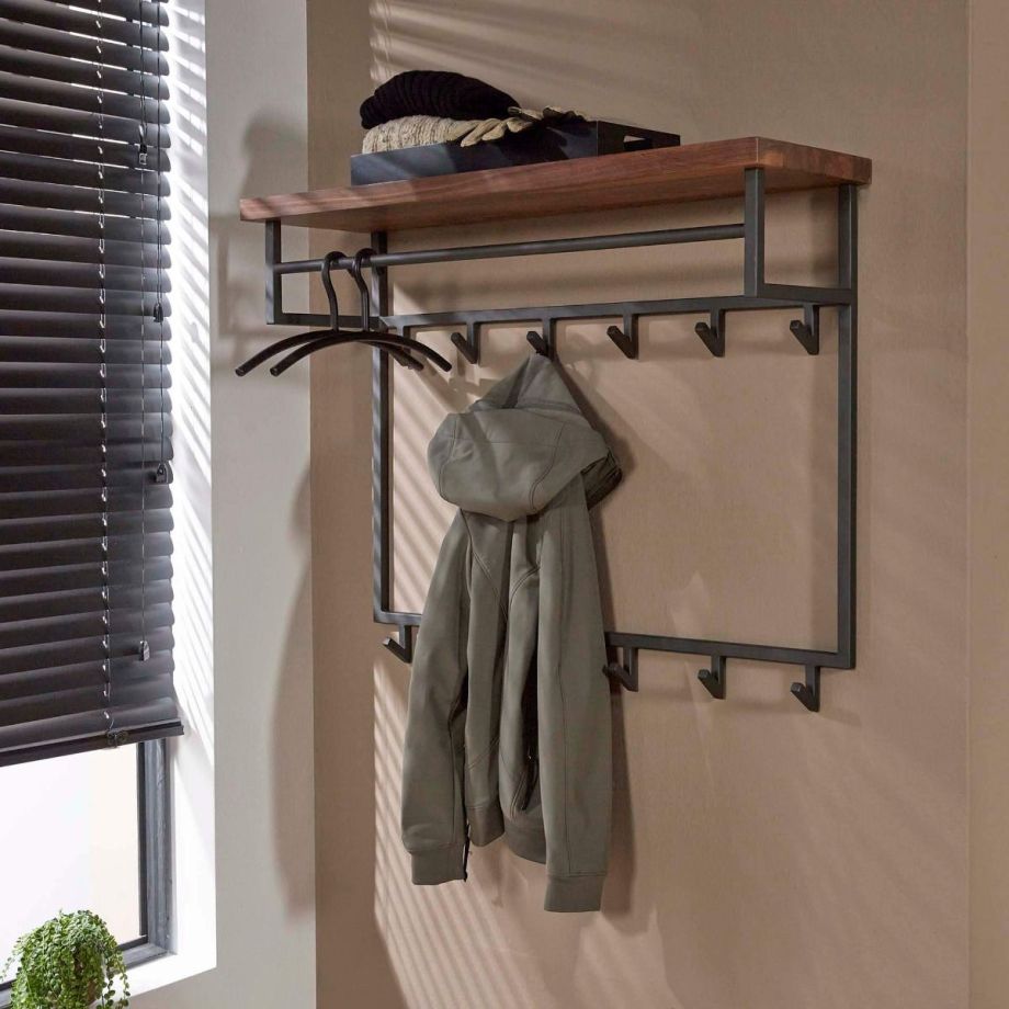Dimitry kapstok met plank en 12 haken van het woonmerk Fraaai