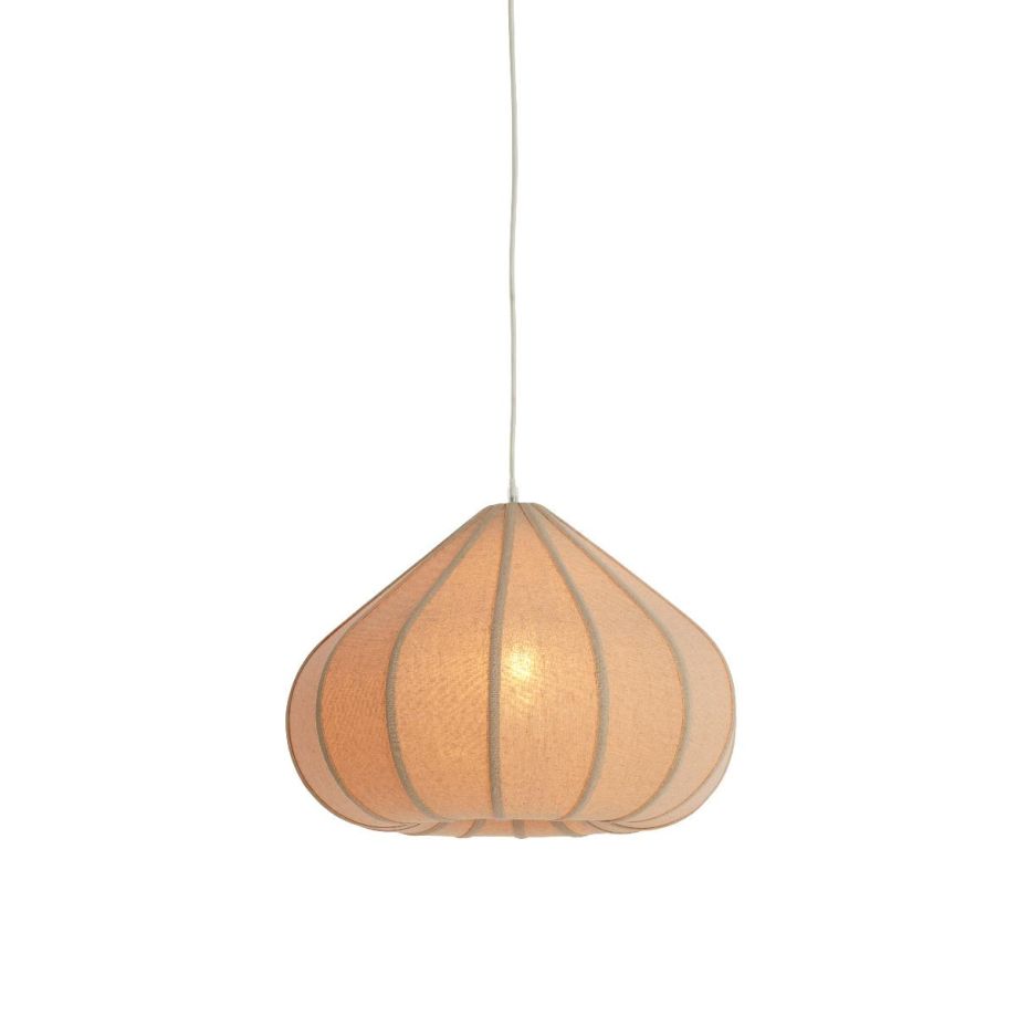 Zubeda hanglamp ø50x34 cm linnen - naturel