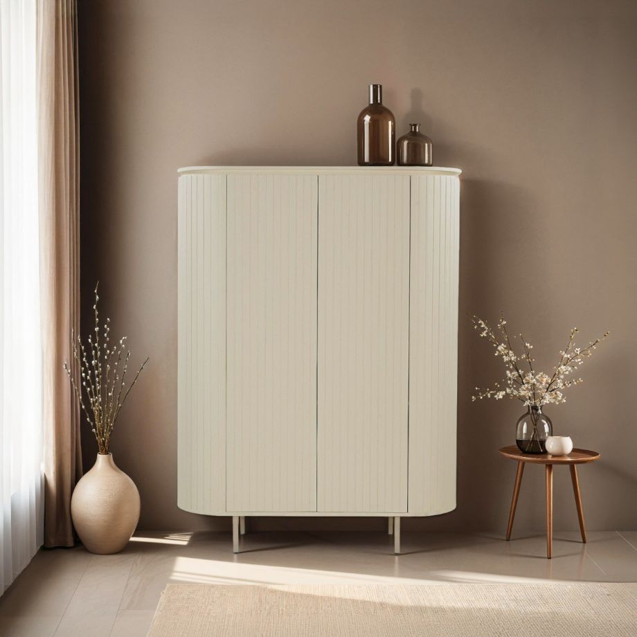 Patou wandkast hout 150 cm - ivoor