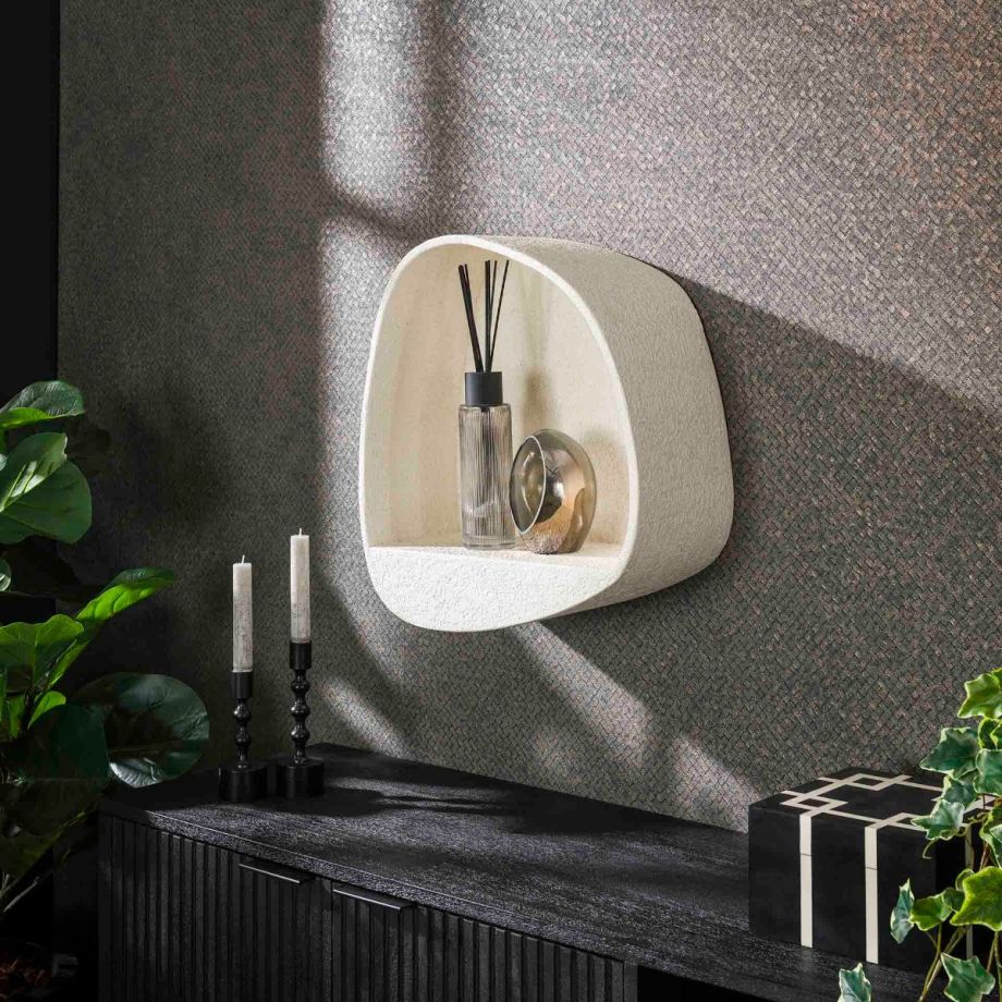 Allan wandschap organisch rond - marmer composiet