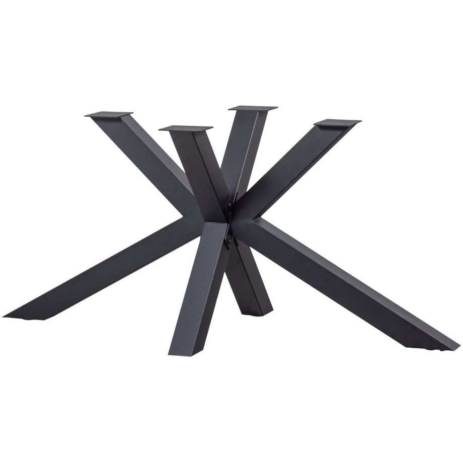 Woood Tablo kruispoot metaal zwart