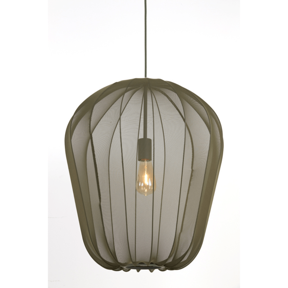 Plumeria hanglamp Ø50x60 cm donkergroen van het woonmerk Light & Living