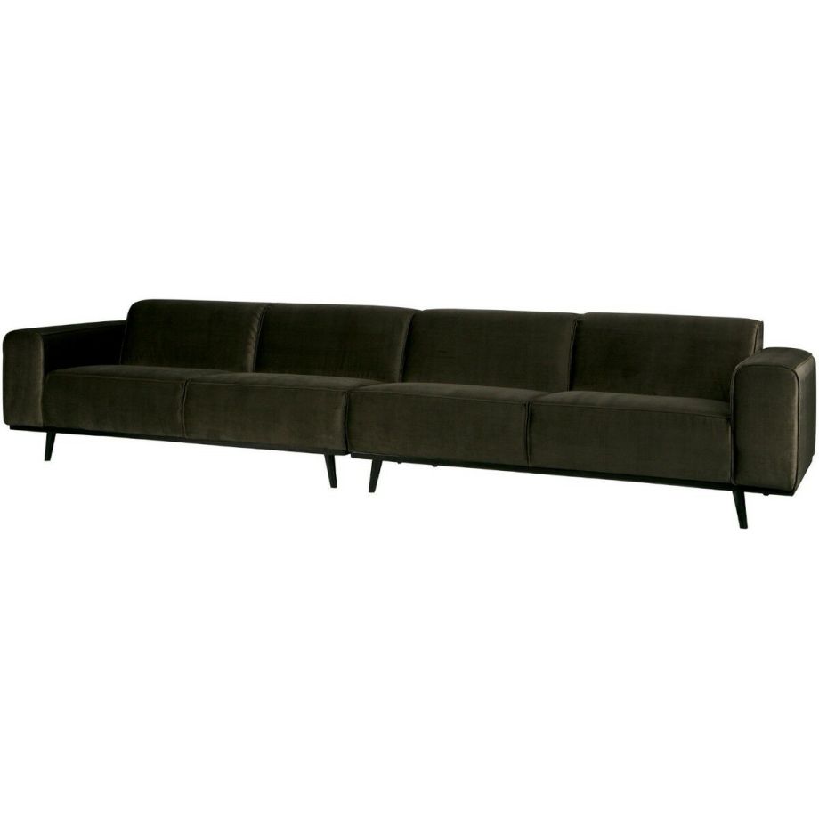 4-zits Bank Statement XL 372 Cm Fluweel Warm Groen