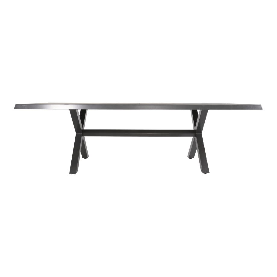 Tuintafel Castilla nuance met kruispoot 243x103 cm - bruin