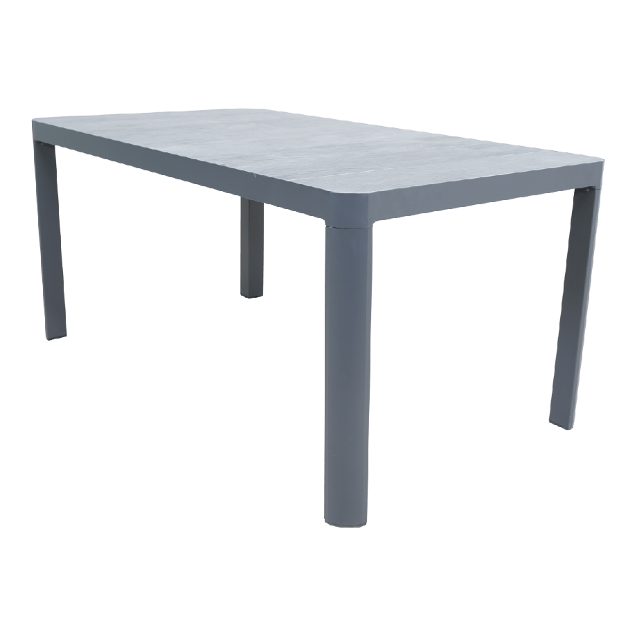 Tuintafel castilla onbonte 160x90 cm - lichtgrijs