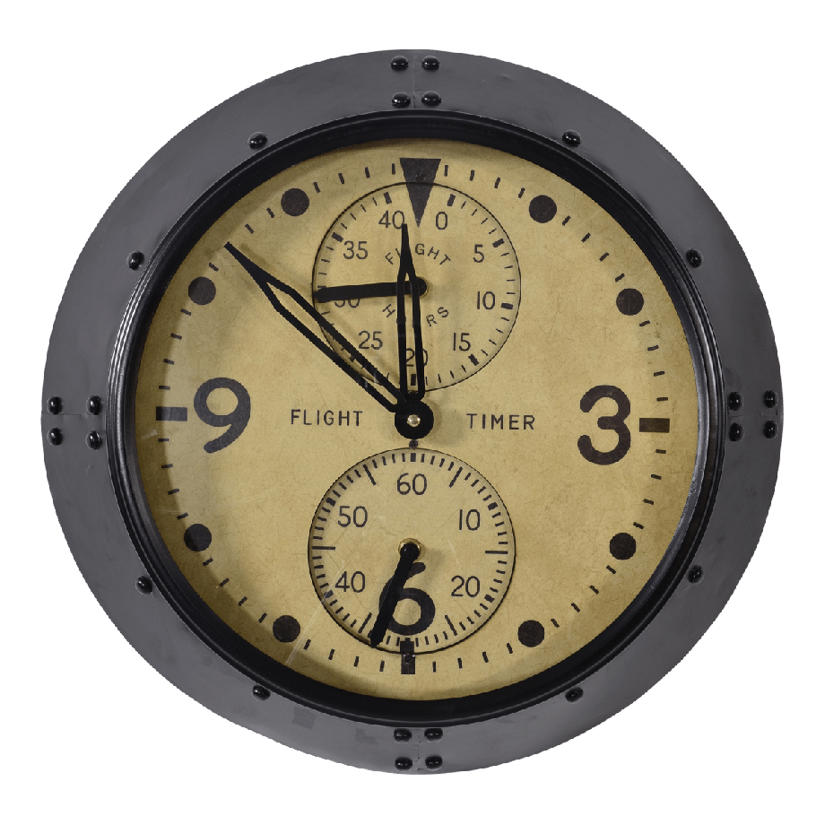 Durham wandklok ø46x10cm