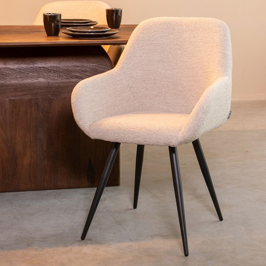 Label51 Fender eetkamerstoel boucle