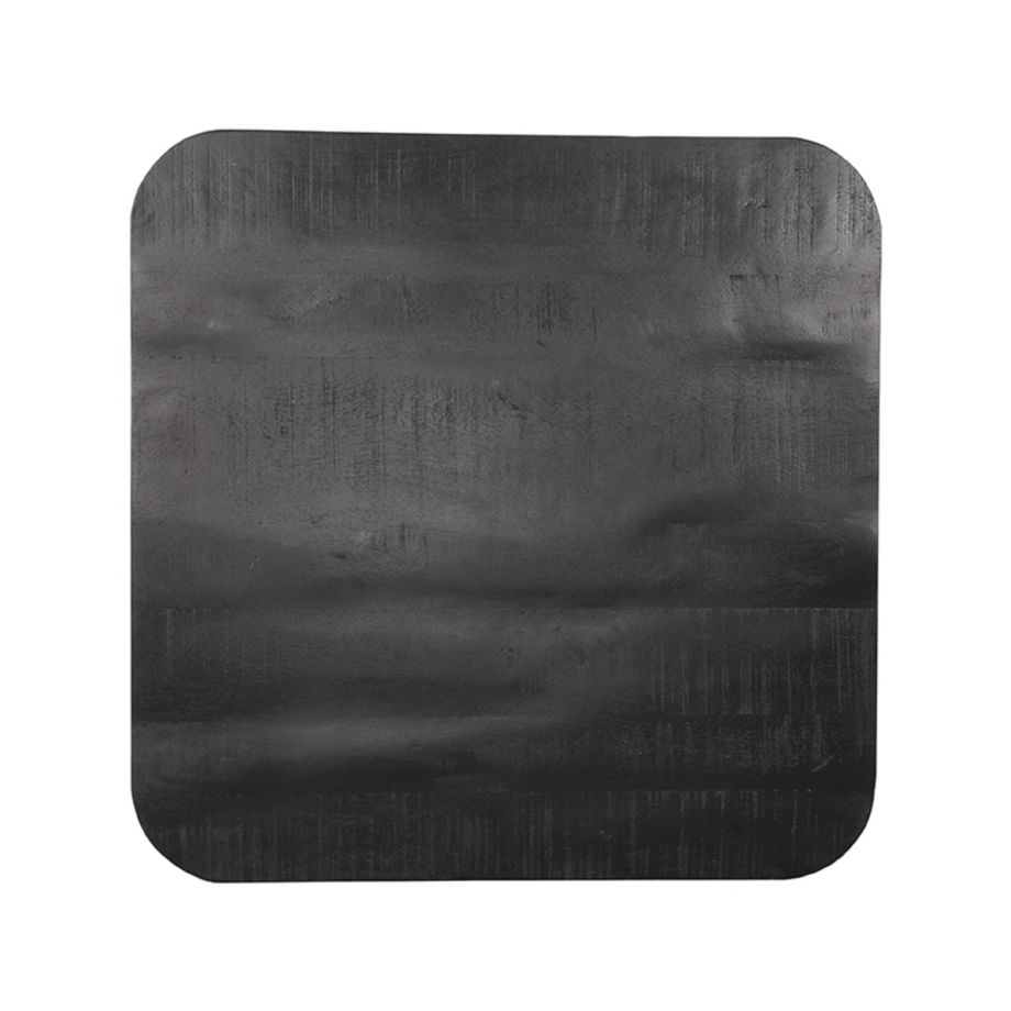 Restaurant/Bartafel Blad Vierkant Sloppy Edge 70x70 cm - zwart