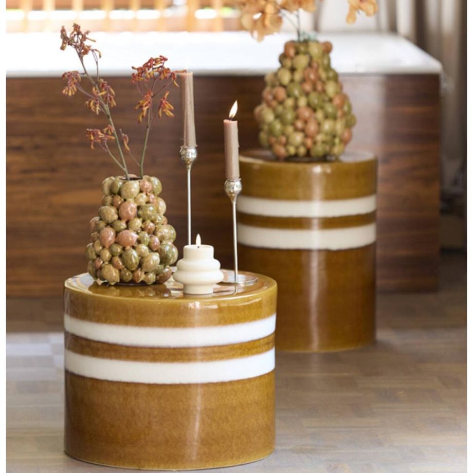 Mooca bijzettafel Ø42x34 cm keramiek