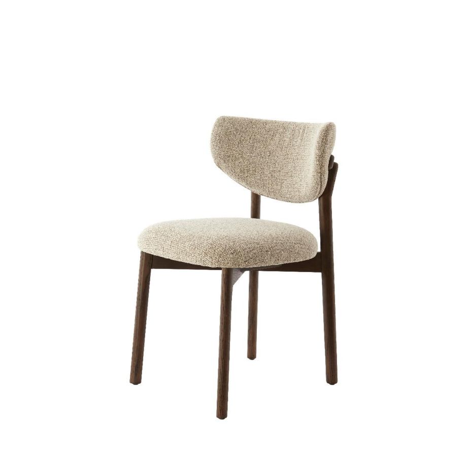 Light & Living Trosa eetkamerstoel hout - bruin+crème