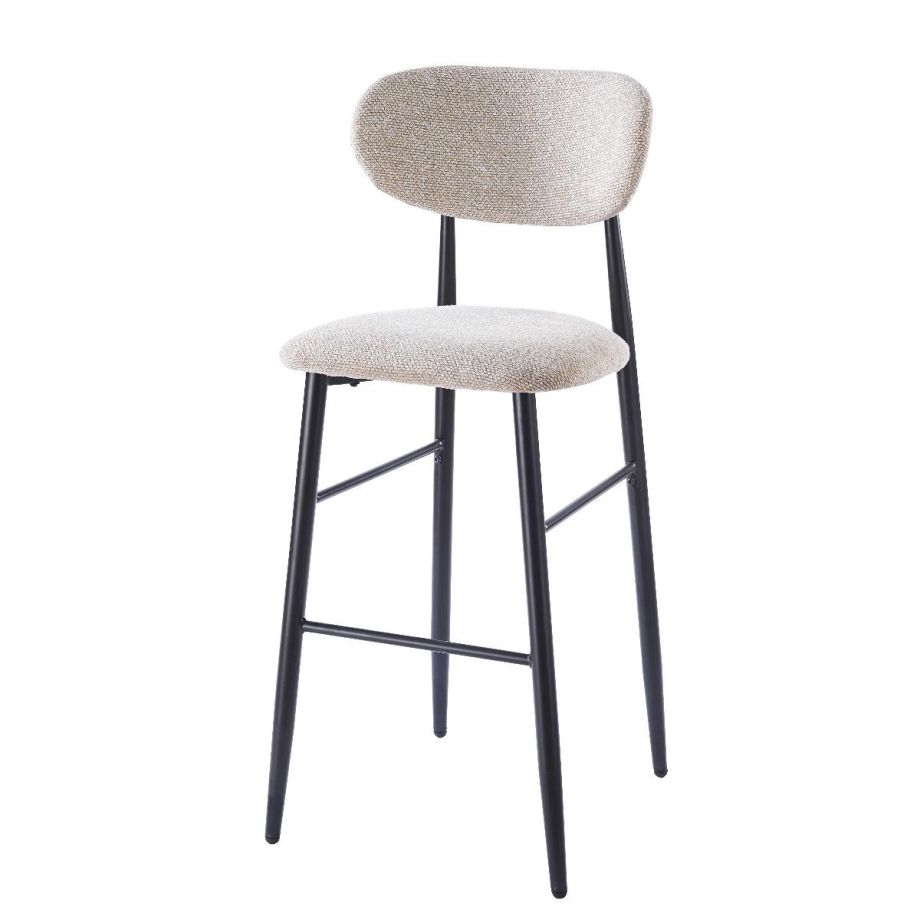 DS4U Sumi barkruk 75 cm beige - zwarte poot - OUTLET B