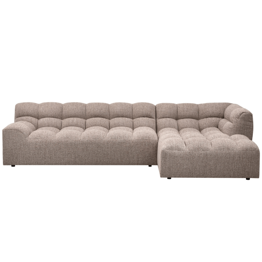 Allure chaise longue rechts geweven stof